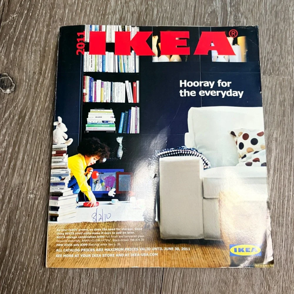 Vintage 2011 IKEA Catalog Hooray for the Everyday Collectible Home Decor Book